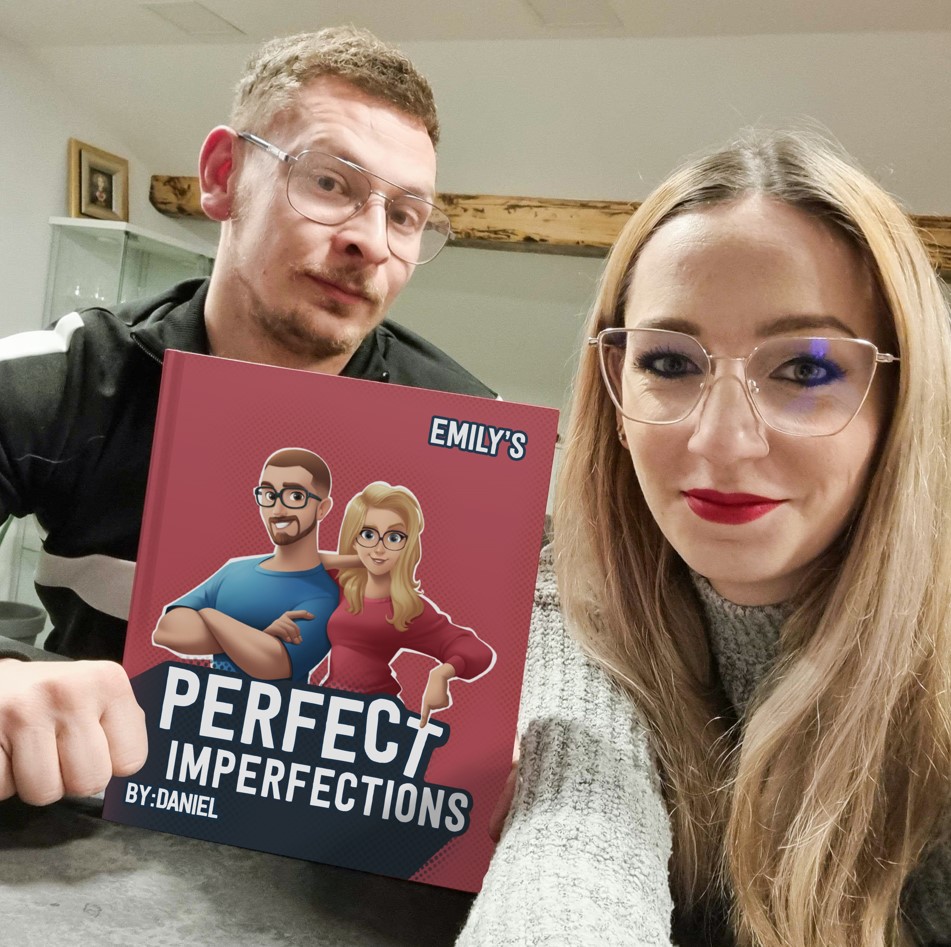 showing off the funniest personalised book