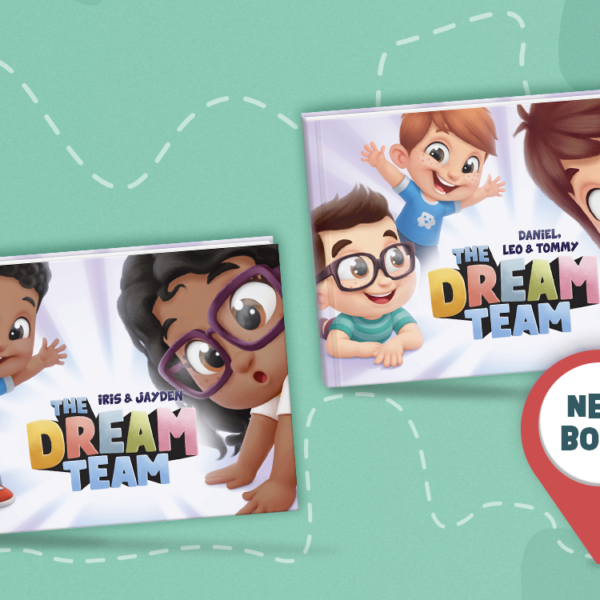 The Dream Team - new personalised book for siblings